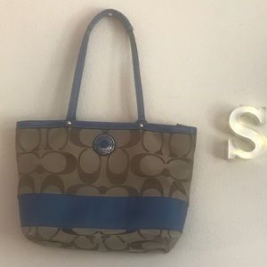 Coach blue bag